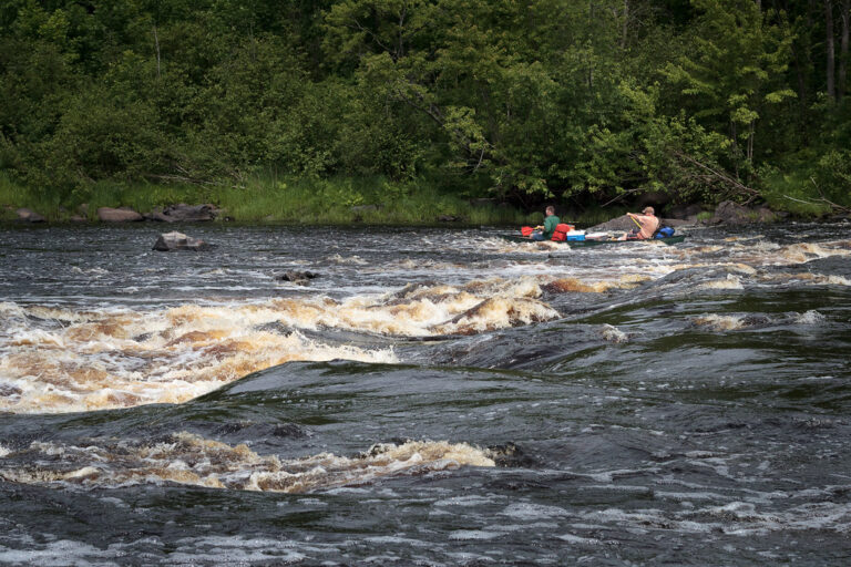 Paddlers on Beaver Dam Rapids