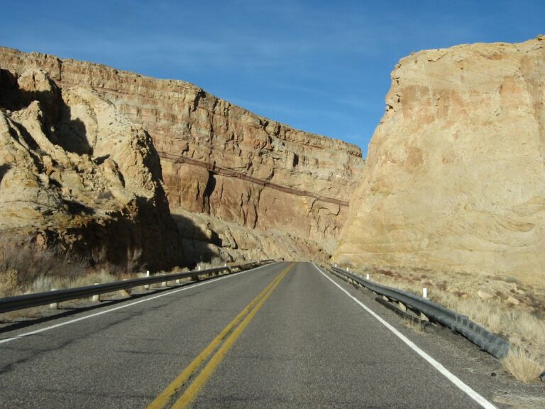 Approaching Fremont River Falls, Utah State Route 24, Capitol Reef National Park, Utah