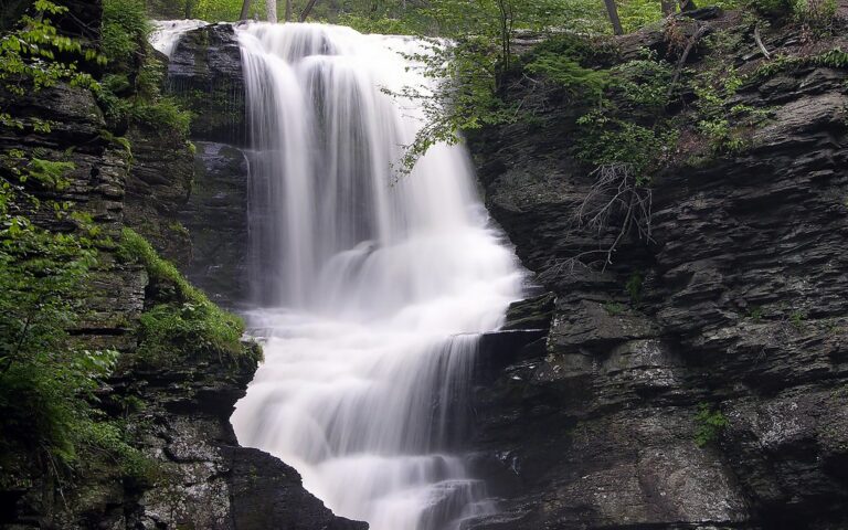 Fulmer Falls Waterfall - Childs Recreation Area, Pocono Mountains, Pennsylvania