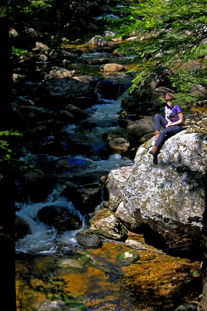 Rachael at Step Falls, Maine
