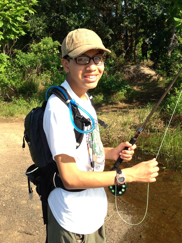 Fishing in Slippery Falls Scout Ranch, Oklahoma