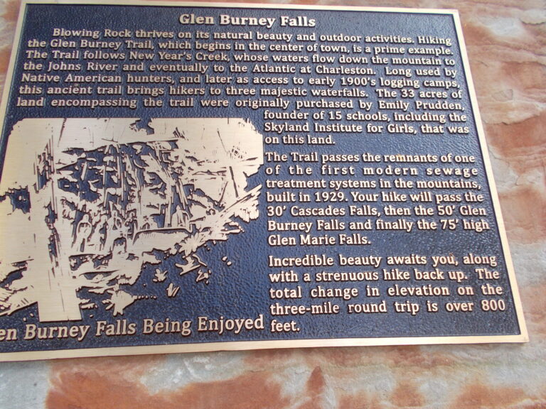 Blowing Rock History Walk--Glen Burney Falls
