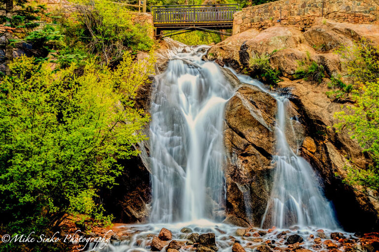 Helen Hunt Falls in Cheyenne Mountain. Colorado Springs, CO