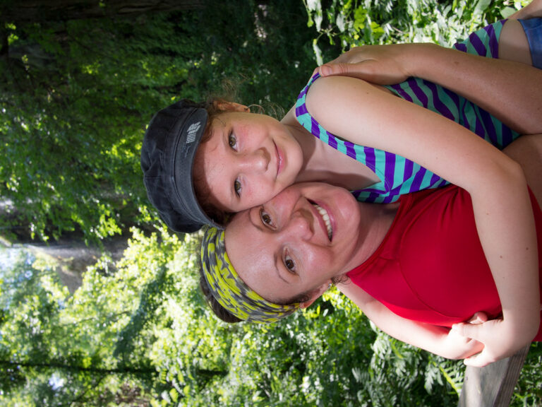 Hug at Gorman Falls