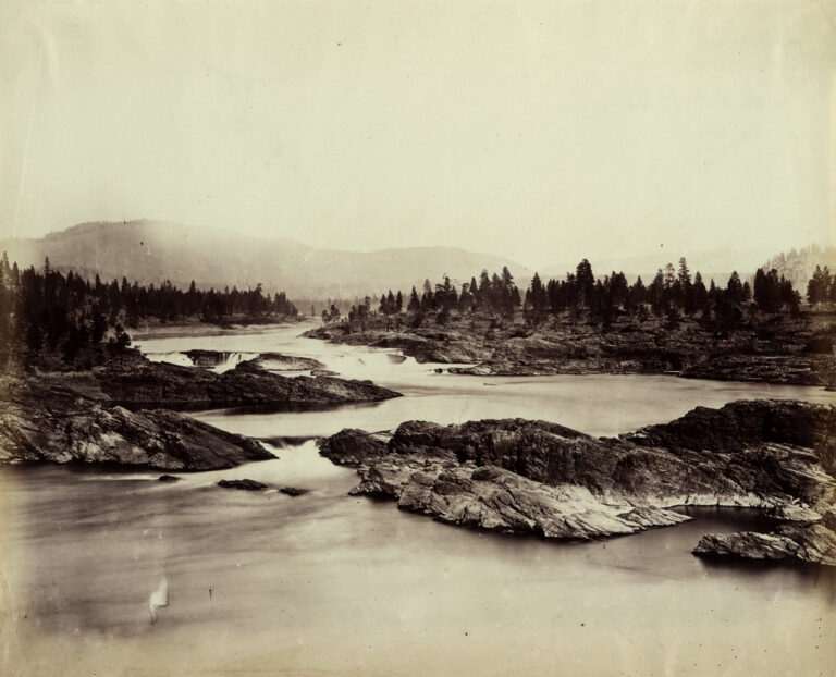 Kettle Falls of the Columbia River, Washington, 1860