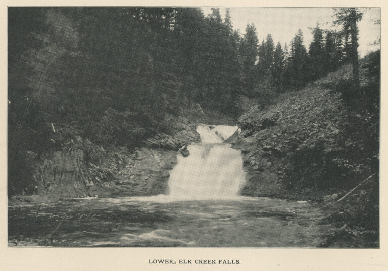 Lower Elk Creek Falls, 1907 - Elk River, Idaho (18571567486)