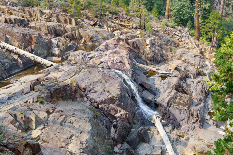 Lower Glen Alpine Falls in September 2020