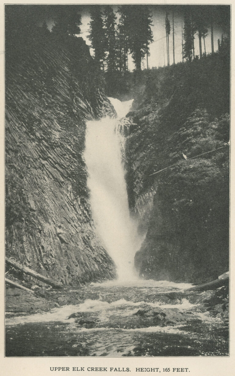 Upper Elk Creek Falls, 1907 - Elk River, Idaho (18410318578)